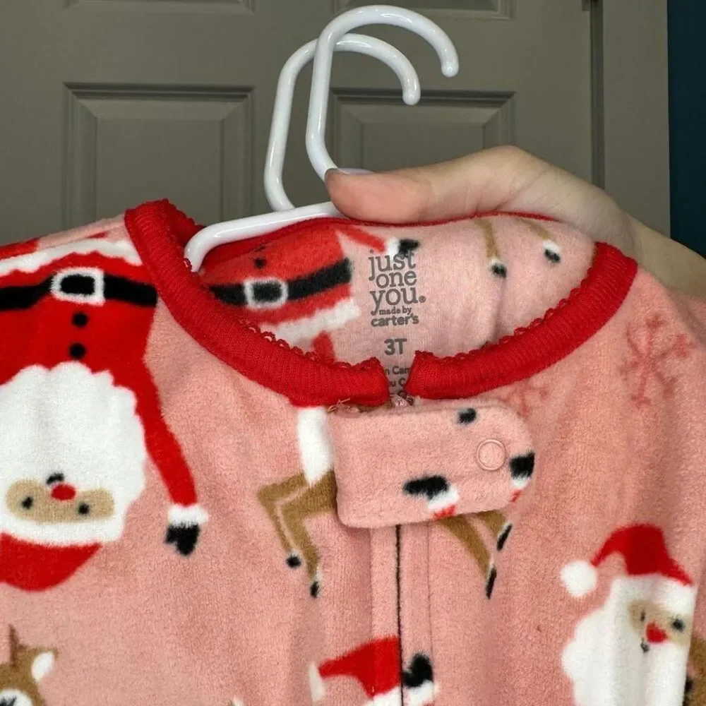 Carters Holiday Fleece Pajama Set Size‎ 3T NWT